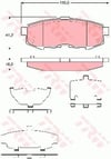 Disk Balata Arka Aks Mazda Mpv Iı Lw 2002->2006 Trw Gdb3406
