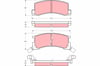 Disk Balata Arka Aks Toyota Celıca A6 -Celıca Coupe A6 -Cressıda Saloon X6 -Cressıda Saloon X7 1983->1985 Trw Gdb871