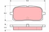 Disk Balata Arka Aks Toyota Corolla Liftback E9 -Paseo Convertible L5 -Paseo Coupe El44 -Paseo Co Upe L5 -Sera Coupe Exy1 -Starlet P8 1987->1989 Trw Gdb3225