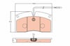 Disk Balata Arka Renault R 89 > Trw Gdb5064
