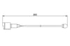 Disk Balata İkaz Kablosu. Arka 260 Mm Bosch 1987474904