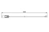 Disk Balata İkaz Kablosu. Arka. 840 Mm Bosch 1987474956