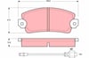 Disk Balata Ön Aks Alfa Romeo 33 905 -33 Sportwagon 905 1984->1988 Trw Gdb172
