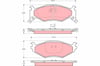 Disk Balata Ön Aks Chrysler Daytona Coupe-Le Baron Convertible-Le Baron Coupe-Le Baron Saloon-Sarato Ga-Voyager I As -Voyager Iı Es Dodge Caravan-Grand Caravan Mini Passenger Van 1986->1990 Trw Gdb1157