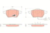 Disk Balata Ön Aks Ford Galaxy I Wgr -Galaxy Mk I Van Wgr Seat Alhambra 7V8-7V9 -Alhambra Van 7 V8-7V9 Vw Sharan 7M8-7M9-7M6 -Sharan Van 7M 2000->2006 Trw Gdb1440