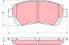Disk Balata Ön Aks Holden Apollo Estate Jm -Apollo Saloon Jm Lexus Es Vcv10- Vzv21 -Ls F1 Toyo Ta Altezza E1 -Altezza Gıta Estate Xe1 -Avalon Saloon X1 -Brevıs Jcg1 -Camry V1 -Camry V2 -Cam Trw Gdb3155