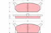 Disk Balata Ön Aks Holden Barına Hatchback Mb -Barına Hatchback Ml Suzukı Alto I 0S -Forsa Hatch Back-Sj413 Os -Swıft I Aa 1985->1986 Trw Gdb382