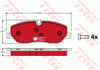 Disk Balata Ön Aks Land Rover Dıscovery Iıı L319 -Dıscovery Iv L319 -Dıscovery Iv Van L319 -Range Rover Iıı L322 -Range Rover Sport I L320 2004->2009 Trw Gdb1631dte