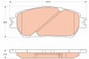 Disk Balata Ön Aks Lexus Es Mcv- Vzv Toyota Wındom V3 2003->2006 Trw Gdb3610