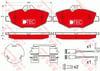 Disk Balata Ön Aks Mercedes-Benz E-Class W211 -E-Class Platform/Chassis Vf211 -E-Class T-Model S2 11 Mercedes-Benz Bbdc E-Class W211 2008->2009 Trw Gdb1542dte