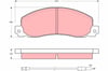 Disk Balata Ön Aks Opel Arena Bus A97 -Arena Combi A97 -Arena Van A97 -Arena Van Tb-Tf Renault Trafıc Bus T- P- V -Trafıc Bus T- P- V -Trafıc Platform/Chassis T- P- V -Trafıc Platform/Chassis Trw Gdb344