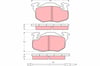 Disk Balata Ön Aks Renault Rapıd Box Body/Mpv F40- G40 -Super 5 B/C40 -Super 5 Hatchback Van S40 1984->1988 Trw Gdb1079