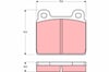 Disk Balata Ön Aks Vw Transporter T2 Bus-Transporter T2 Platform/Chassis-Transporter T2 Van-Transpor Ter T3 Bus-Transporter T3 Platform/Chassis-Transporter T3 Van 1979->1982 Trw Gdb407