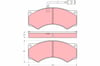 Disk Balata Ön Daf-Iveco Daf 45-55-F 1000-F 800 Iveco Zeta 1985-2000 Trw Gdb5054