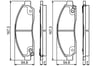 Disk Balata - Ön - Wva 24370/594 - 167.4X54.5X17 Mm Bosch 0986495159