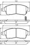 Disk Balata Toyota Corolla 1,6, Rav 4, Carina E Uyumlu Ön -