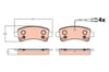 Disk Fren Balatası Arka Jumper 2.0D/2.2D3.0D 04/06>Ducato 40 2.3D-Boxer 2.0D/2.2D/3.0D Trw Gdb2106