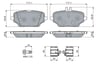 Fren Balatası Arka Mercedes Gle-Class V167 C167 Bosch 0986460154