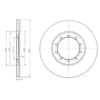 Fren Diski Arka Ford Transit 06> V347 Arkadan Çeker 280X16x5delik Delphı Bg4075