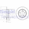 Fren Dıskı Arka Mercedes W202 W203 Cl203 W210 C208 W124 Delphı Bg3326c