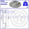 Fren Diski Çiftli Paket . Deliksiz Arka Chrysler Pacıfıca 08/2003 > 12/2006 Delphı Bg4242