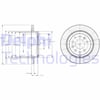 Fren Diski Çiftli Paket . Delikli Arka Mazda Cx-7 05/2007 > Delphı Bg4336