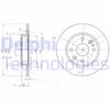 Fren Diski Çiftli Paket . Deliksiz Arka Mazda 323. Mıata. Mx-5 01/1990 > 06/1998 Delphı Bg2803