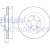 Fren Diski Çiftli Paket - Boyalı. Delikli Arka Jaguar F-Type 10/2012 > Delphı Bg4833c