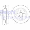 Fren Diski Çiftli Paket - Boyalı. Deliksiz Arka Land Rover Freelander 02/2006 > Delphı Bg4656c