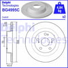 Fren Diski Çiftli Paket - Boyalı. Deliksiz Arka Honda Civic 06/2017> Delphı Bg4995c