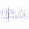 Fren Diski Çiftli Paket - Boyalı. Delikli Ön Mını Cooper. Cooper D. Cooper Sd. Fırst. One 11/2006 Delphı Bg4146c