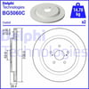 Fren Diski Çiftli Paket - Boyalı. Deliksiz Arka Rx 200T.Rx 300.Rx 350.Rx 450H 10/2015> Delphı Bg5060c