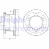 Fren Diski Tekli Paket . Deliksiz Arka Iveco Daıly 06/2004 > 05/2006 Delphı Bg9201