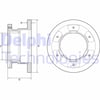 Fren Diski Tekli Paket . Deliksiz Arka Iveco Daıly 06/2004 > 05/2006 Delphı Bg9201