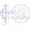 Fren Diski Tekli Paket - Boyalı. Delikli Ön Renault Megane 11/2008 > 12/2015 Delphı Bg9224c