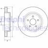 Fren Diski Tekli Paket - Boyalı. Delikli Arka Jeep Grand Cherokee 06/2005 > 02/2011 Delphı Bg9170c