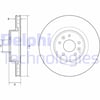 Fren Diski Tekli Paket - Boyalı. Delikli Ön Renault Megane 11/2008 > 12/2015 Delphı Bg9232c