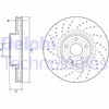 Fren Diski Tekli Paket - Boyalı. Delikli Ön Mercedes Sl350. Sl400. Sl500 12/2011 > Delphı Bg9216c