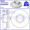 Fren Diski Tekli Paket - Boyalı. Delikli Ön Mercedes T2-700-Series.T2-800-Series.Vario-Series 04/1 986> Delphı Bg9508c