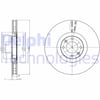Fren Diski Tekli Paket - Boyalı. Delikli Ön Cıtroen // Ds; Ds4. Ds5 // Ds4. Ds5 08/2011 > Delphı Bg9107c