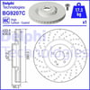 Fren Diski Tekli Paket - Boyalı. Delikli Ön Mercedes Cl600. Cl63. S63. S65 12/2005 > Delphı Bg9207c