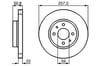 Fren Diski. Arka. 257.5 / 22-20.1 Mm . Hava Kanallı. Yüksek Karbon Alaşımlı Bosch 0986478512
