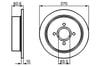 Fren Diski. Arka. 270 /10-8.6 Mm Bosch 0986478672