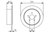 Fren Diski. Arka. 273.8 Mm / 1-8.5 Mm Bosch 0986479A82