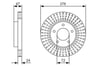 Fren Diski. Ön. 278 Mm / 24-22 Mm Hava Kanallı Bosch 0986479A52