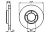 Fren Diski. Ön. 257 / 25-24 Mm Bosch 0986478397