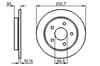 Fren Diski. Ön. 252.7 / 10.15-8.9 Mm Bosch 0986478196