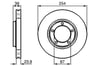 Fren Diski. Ön. 254 /24-22.4 Mm . Hava Kanallı Bosch 0986478714