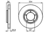 Fren Diski. Ön. 254 /24-22.4 Mm . Hava Kanallı Bosch 0986478714