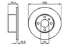 Fren Diski. Ön. 255.0 /12.5-11.1 Mm Bosch 0986478032
